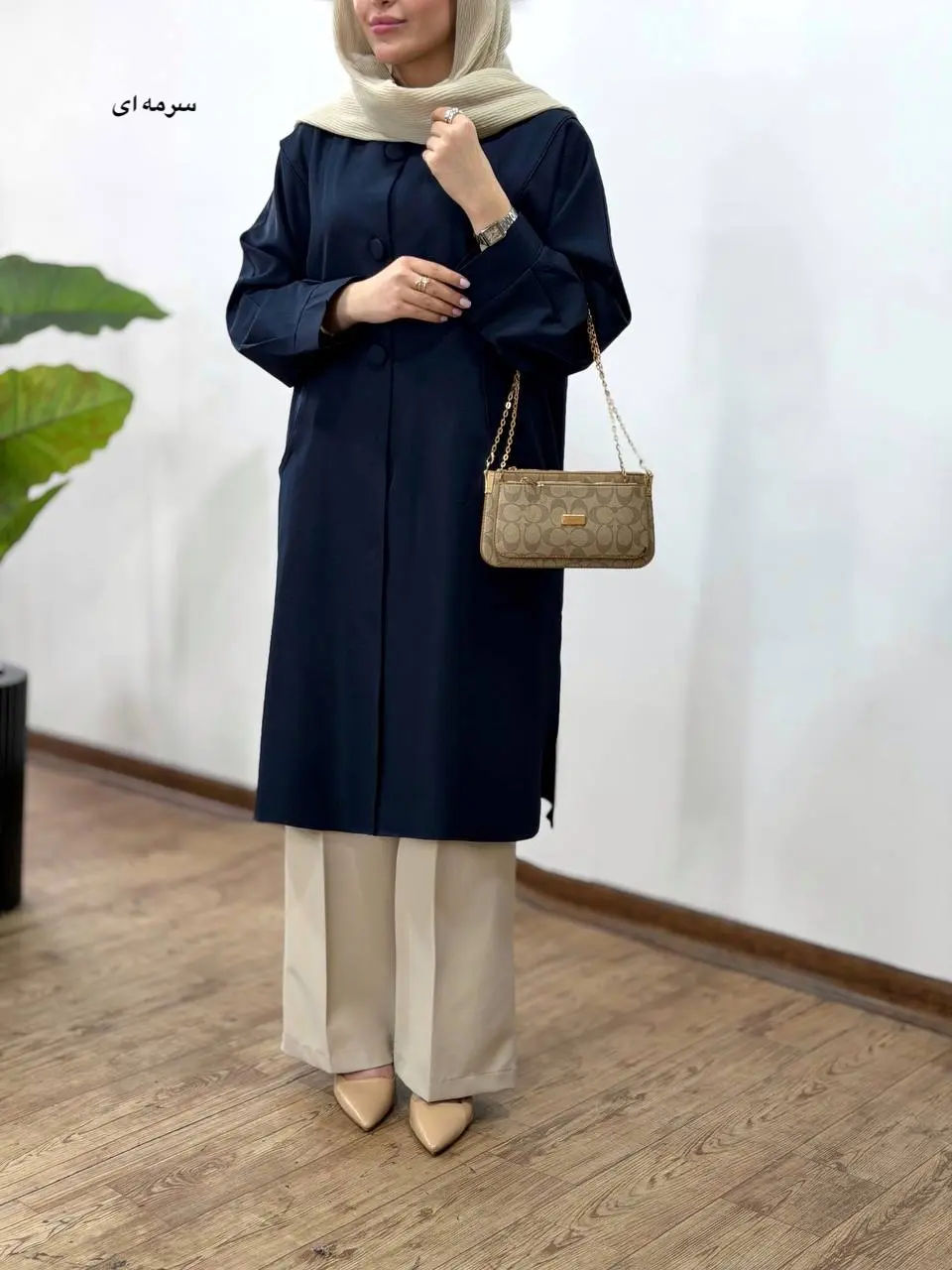 مانتو بلند مغزی دوزی آیسو حور